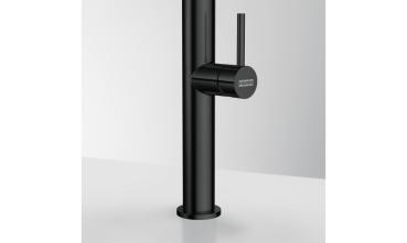 Preview: Franke Pescara J Auszugsbrause - Hochdruckarmatur mit 5 Jahre Garantie, Industrial Black, 115.0741.695, ca. 46,7 cm Hoch
